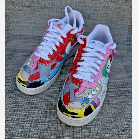 Nike Shoes - Nike Ruohan Wang x Air Force 1 Low Fly Leather Sneakers CZ3990-900 Unisex Sz 6.5